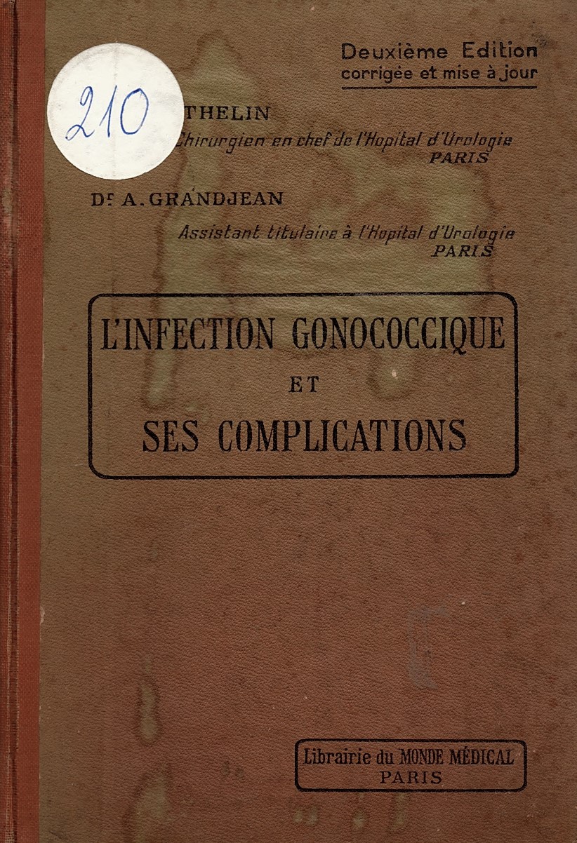  L’infection gonococcique et ses complications