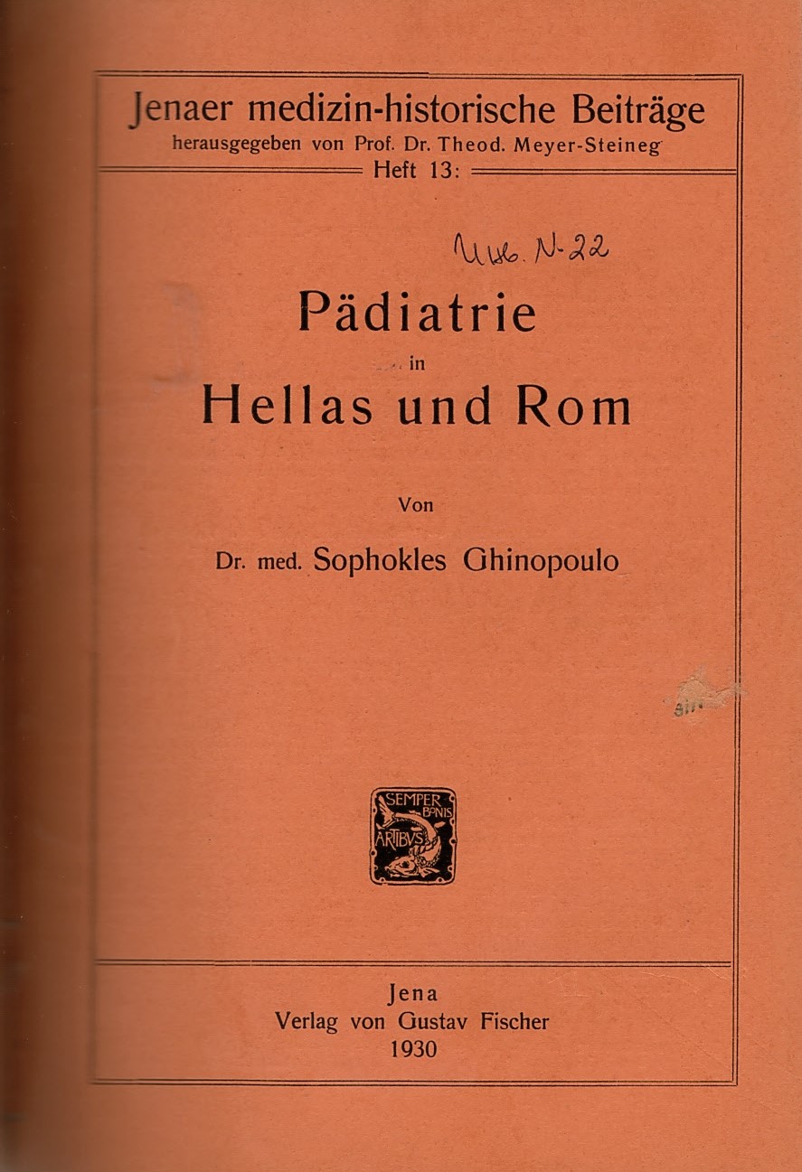  Padiatrie in Hellas und Rom