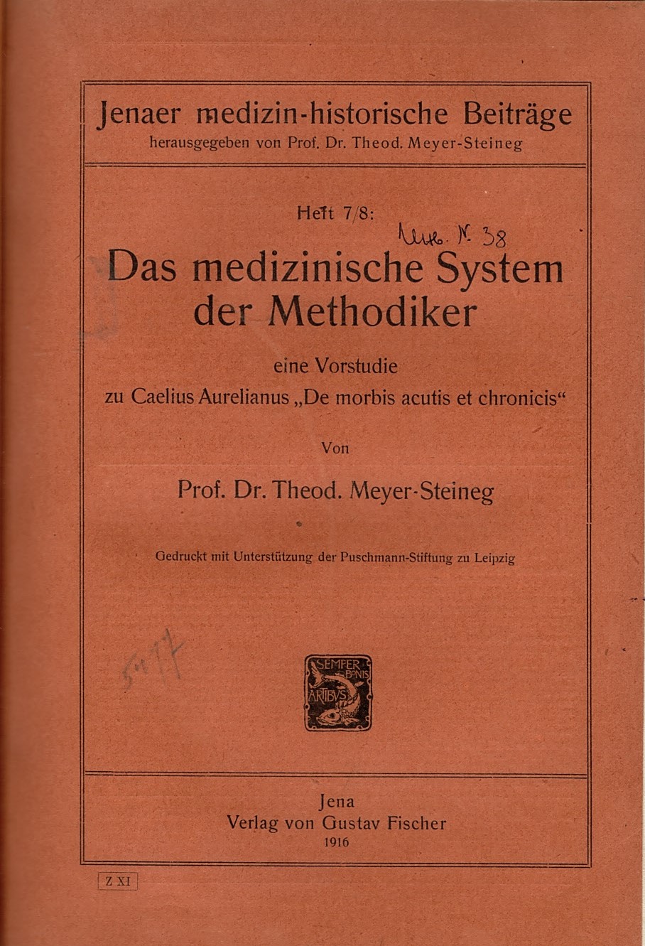  Das medicinische System der Methodiker