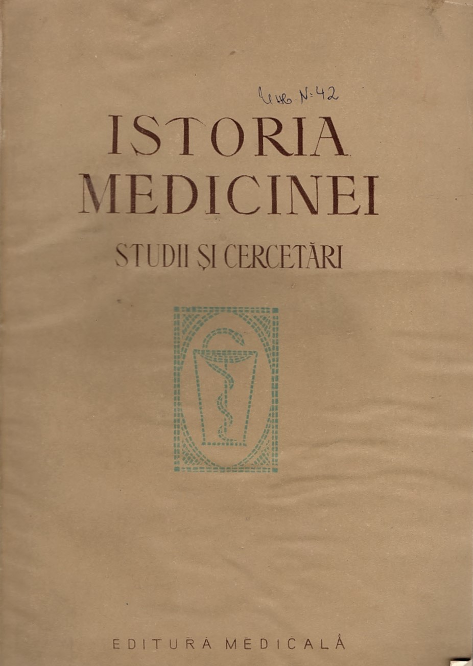  Istoria medicinei  - studii si cercetari