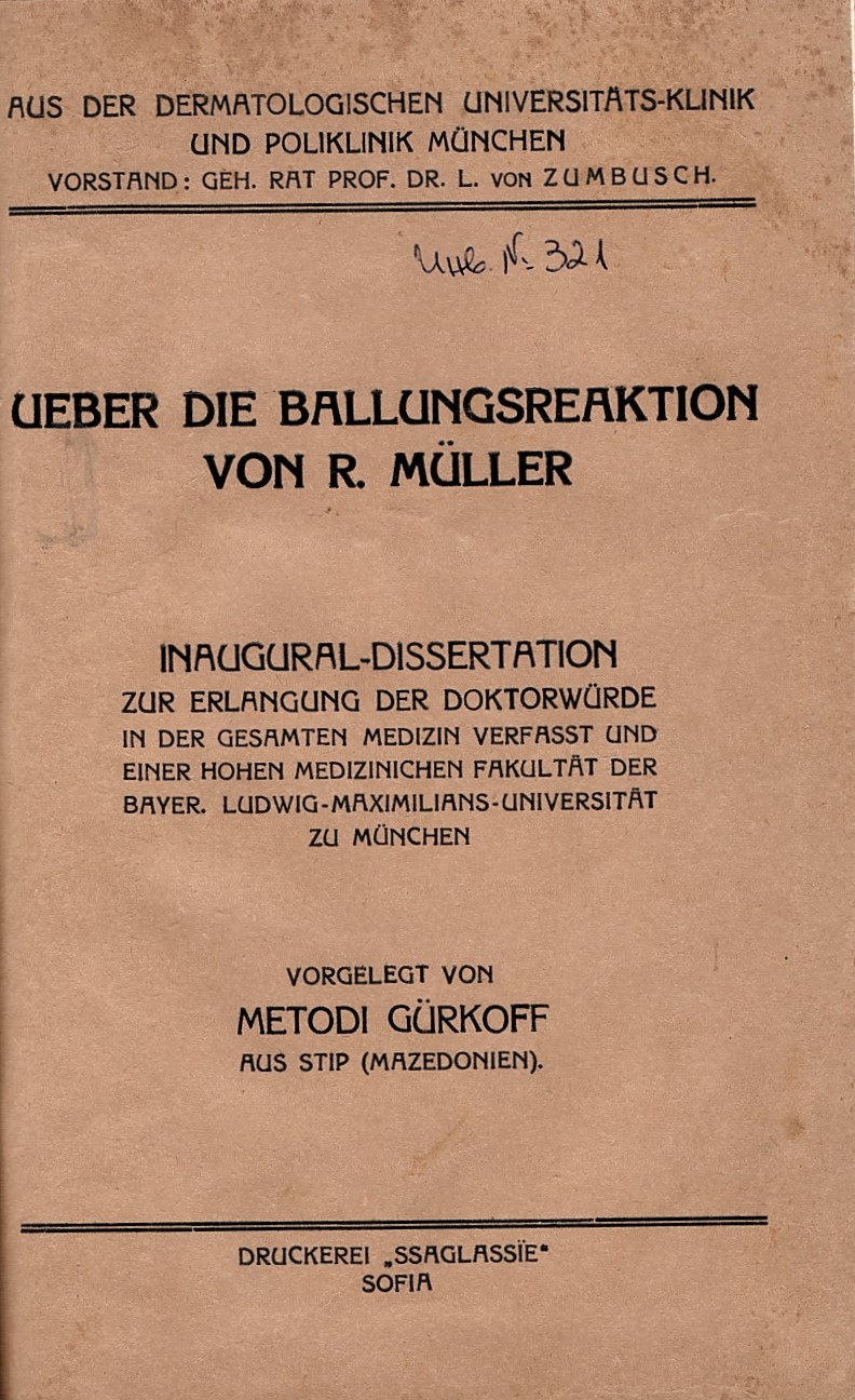  Ueber die Ballungsreaktion von R. Muller