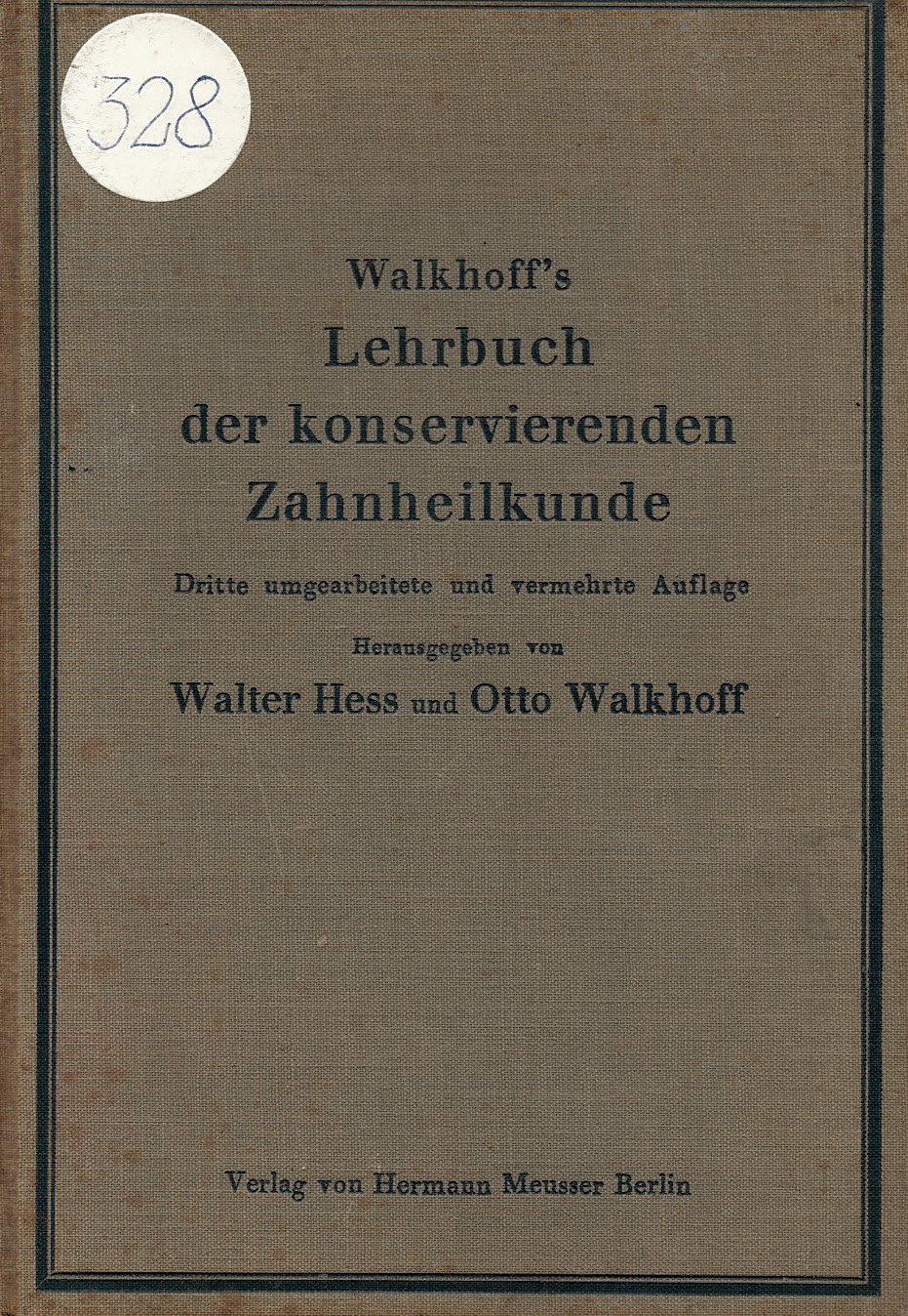  Walkoff^s  Lehrbuch der conservierenden zahnheilkunde