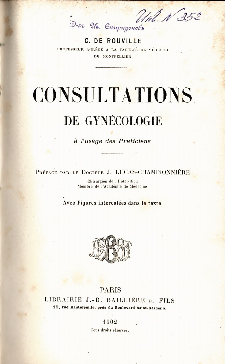  Consultations de gynecologie