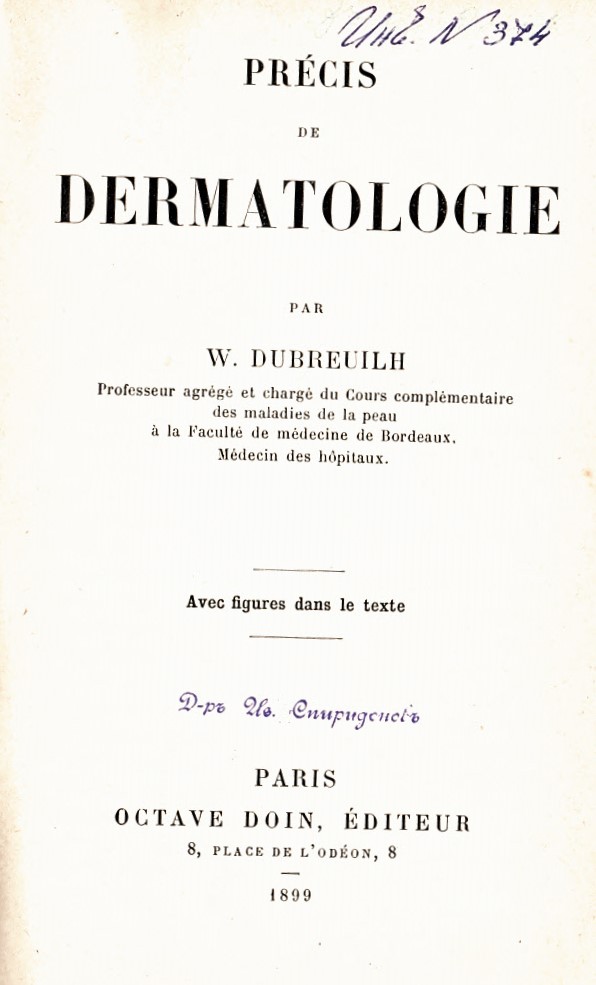  Precis de dermatologie