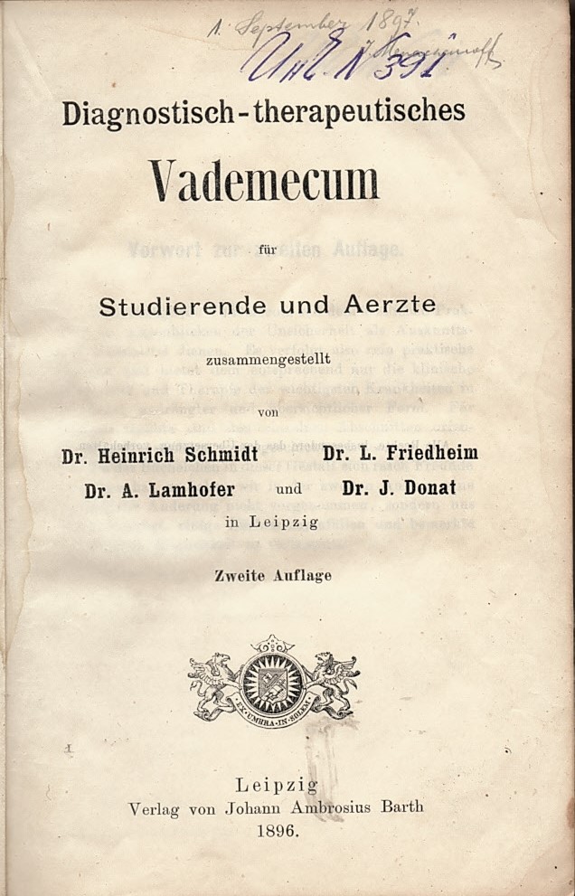  Diagnostisch – therapeutisches Vademecum