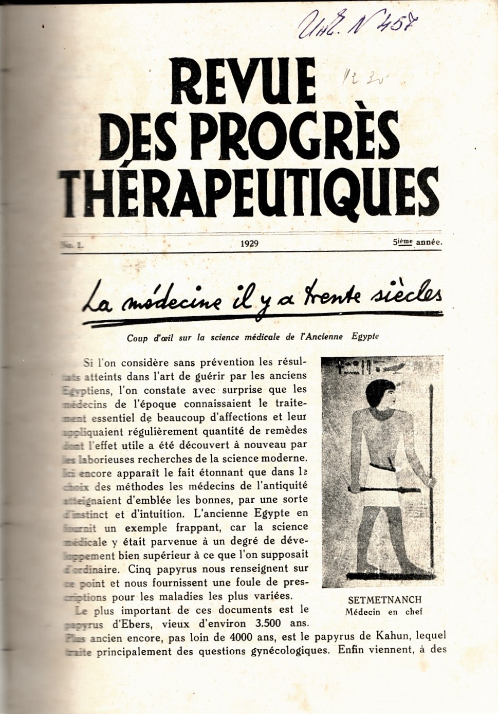  Revue des progres therapeutiques 1