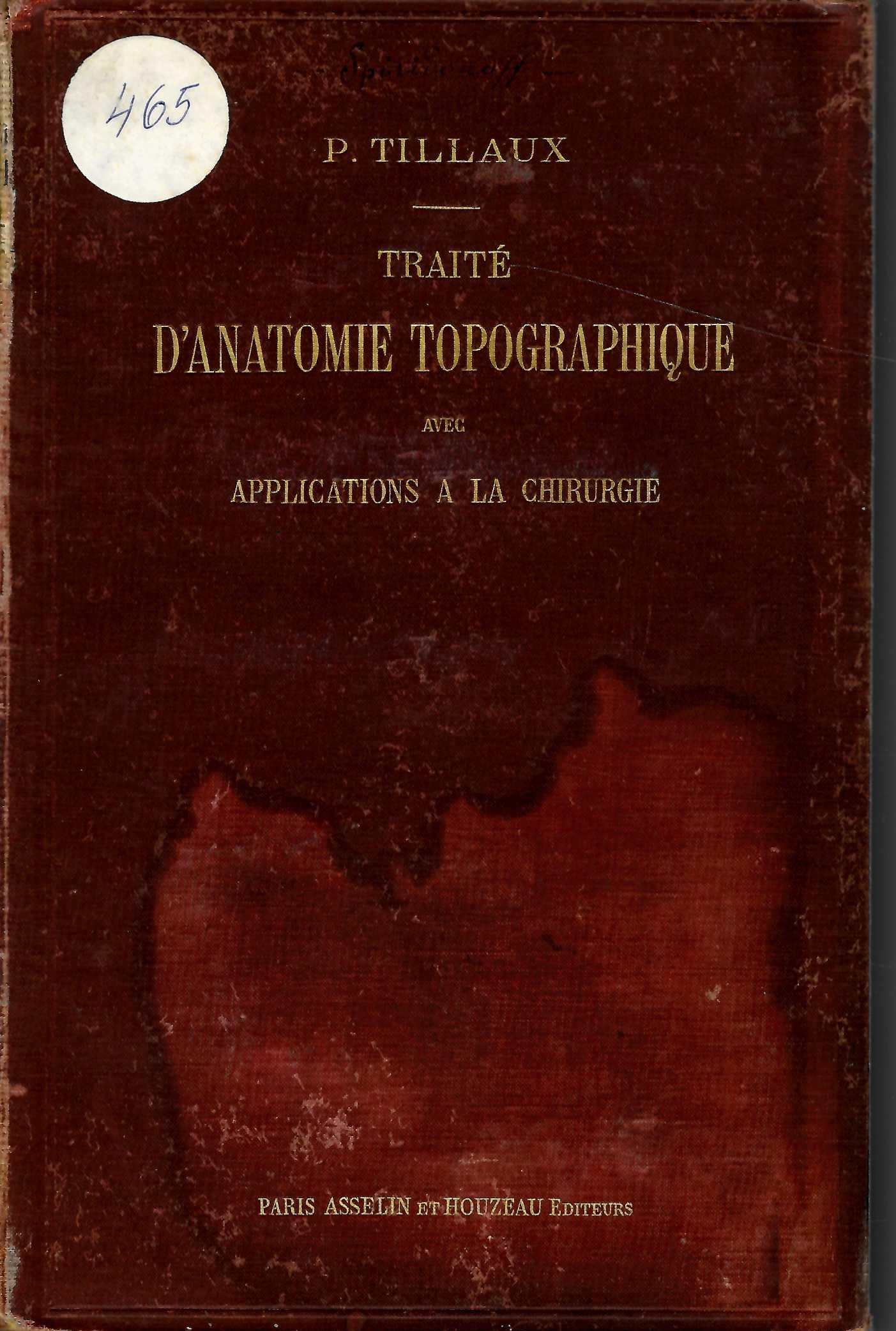  Traite d’anatomie topographique