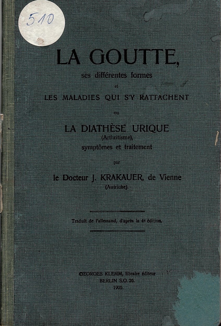  La coute ses differentes formes et les maladies qui s'y rattachent ou la diathese urique