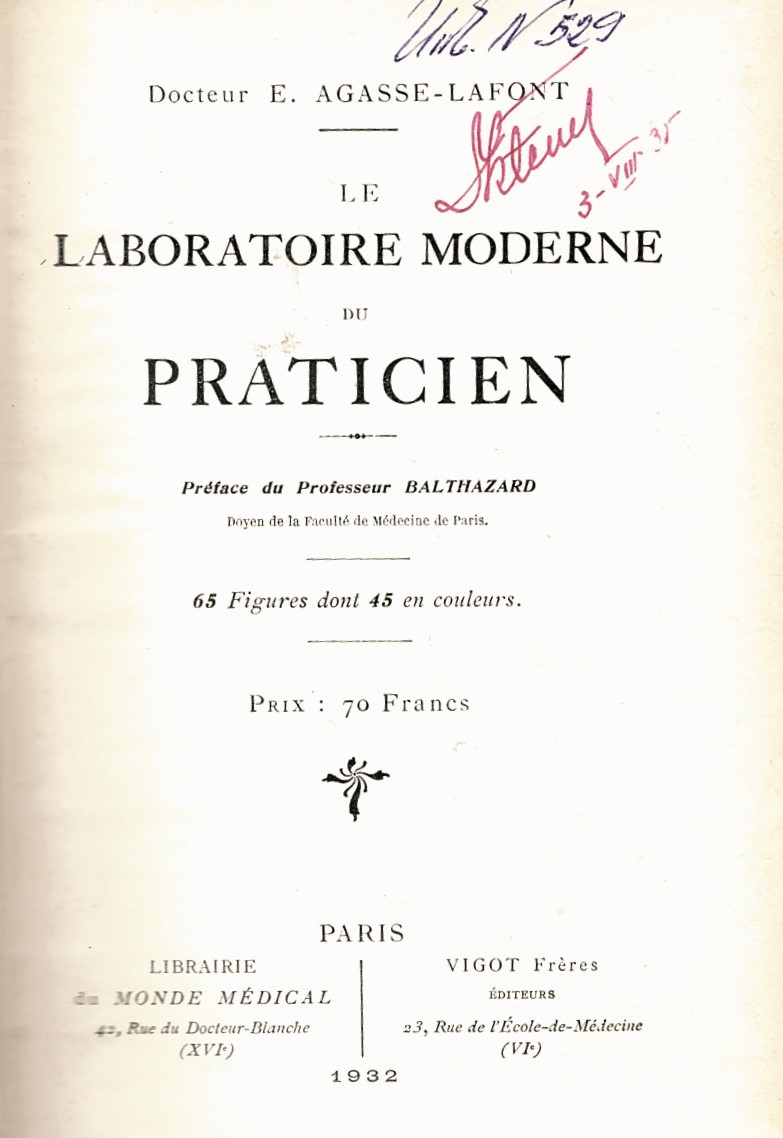  Le laboratoire moderne  du praticien