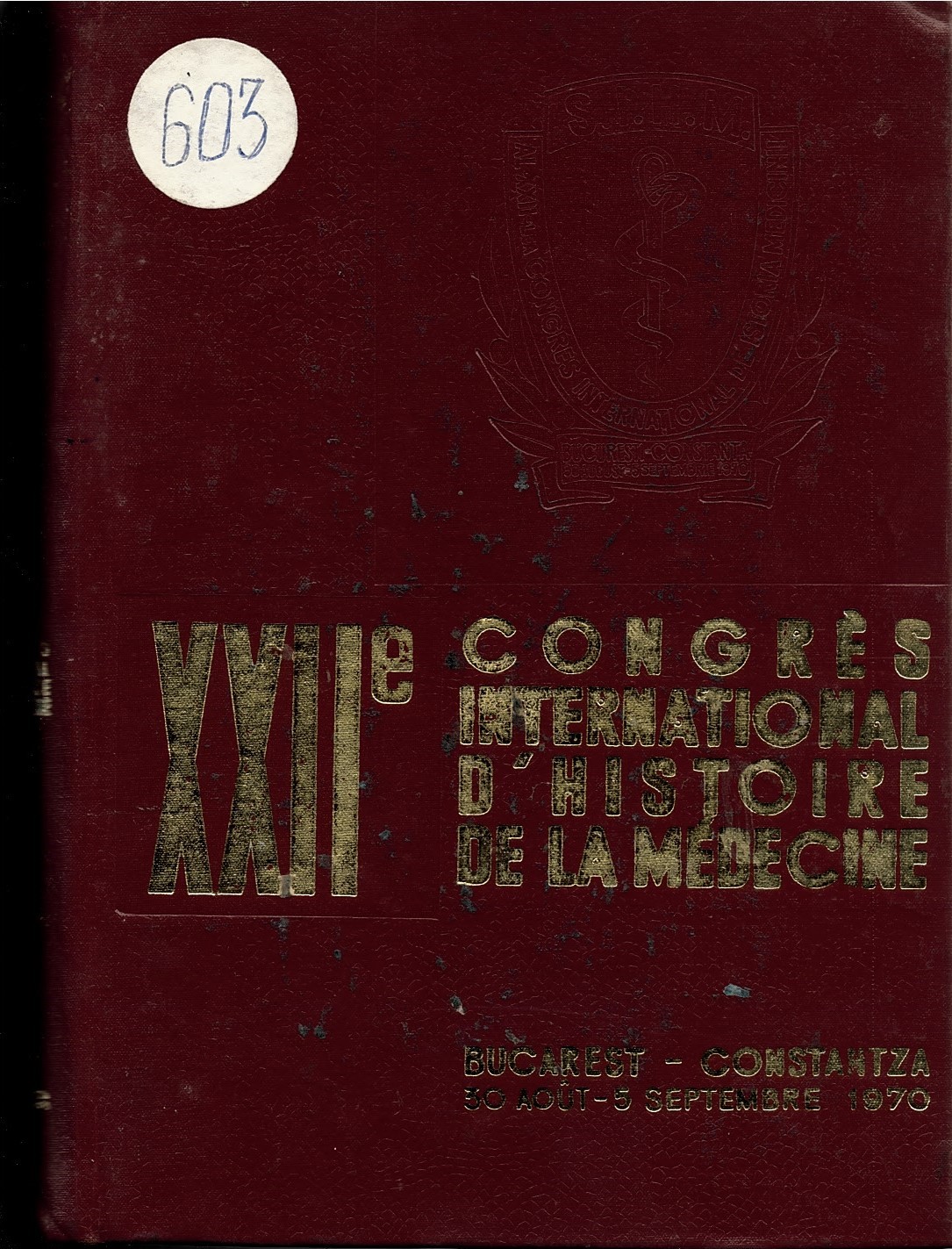  XXII congres internatonal d’histoire de la medecine