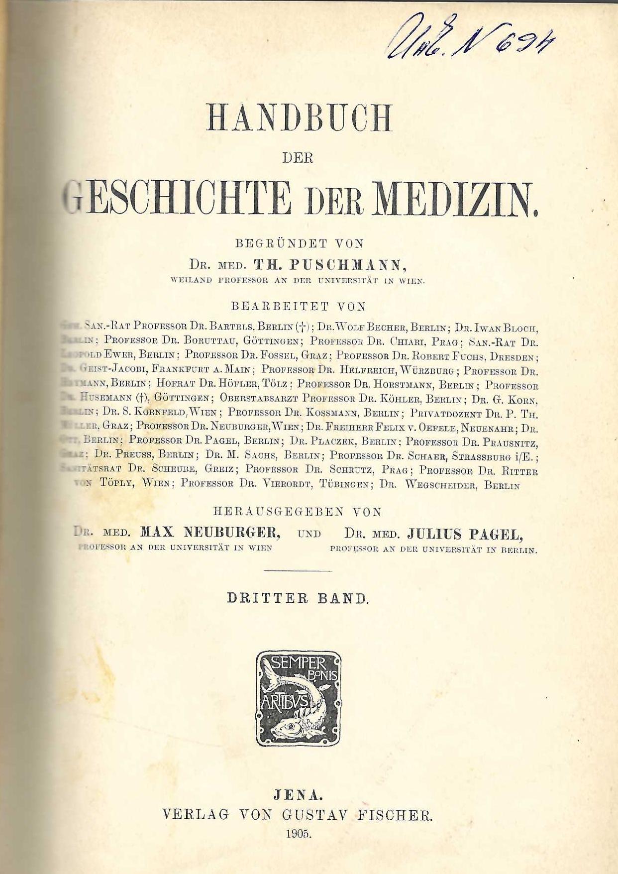  Handbuch der geschichte der medizin, b. III