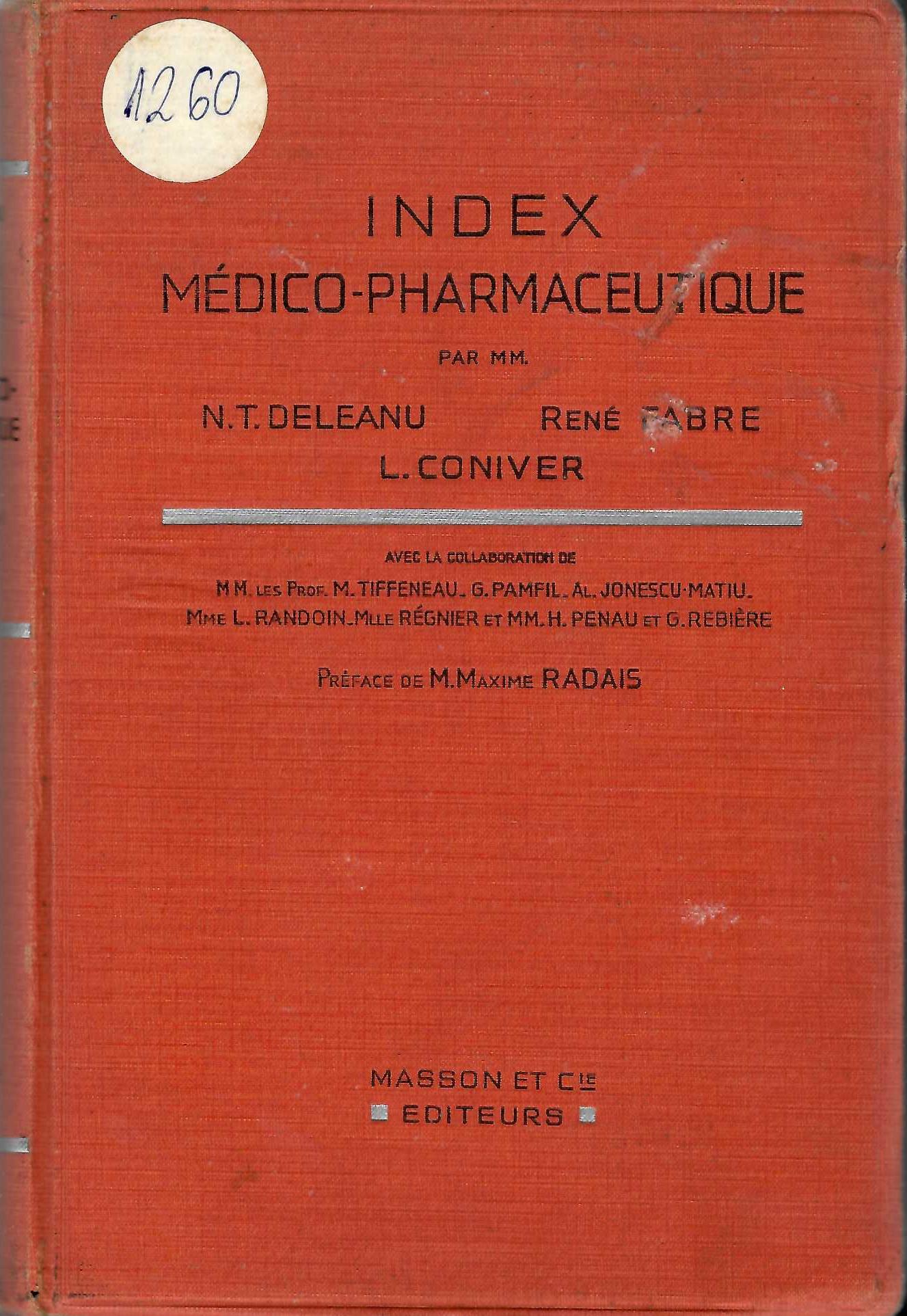  Index medico-farmaceutique