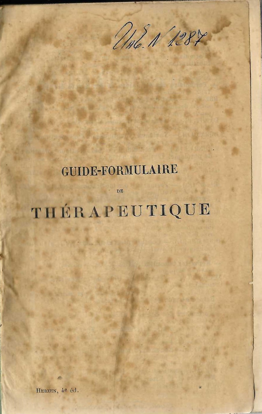  Guide - formulaire de therapeutique