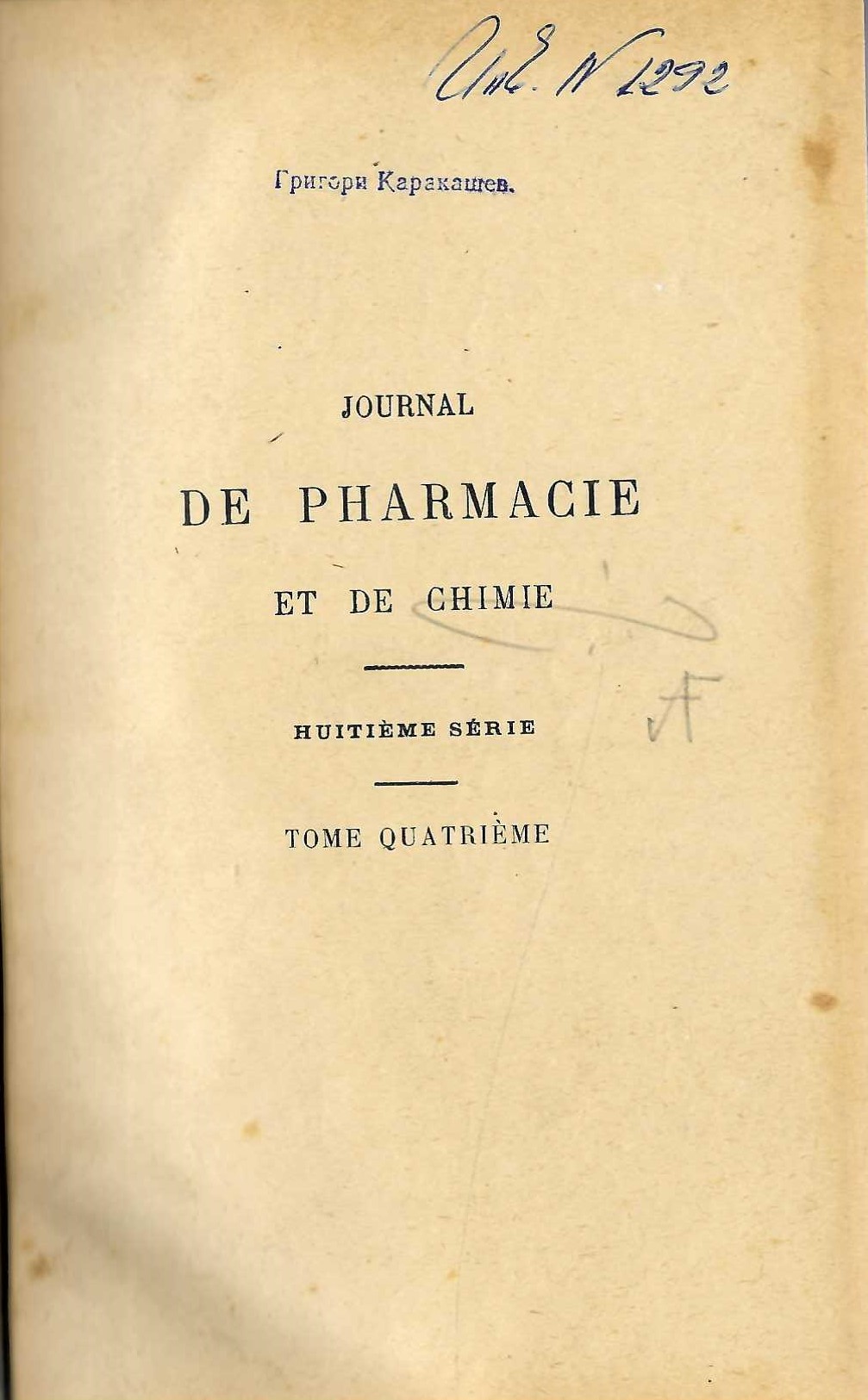  Journal de pharmacie et de chimie, tome 4