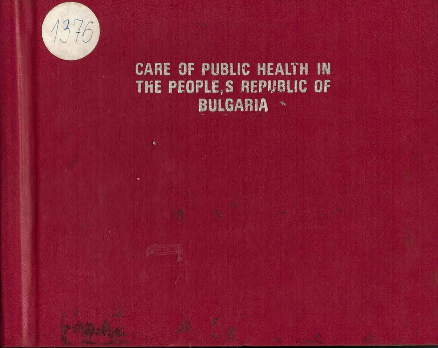  Care of public health in the people’s republic of Bulgaria