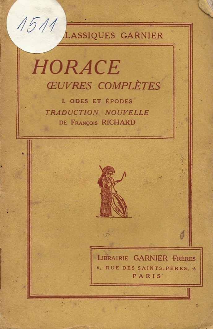  Oeuvres complètes 1. Odes et épodes