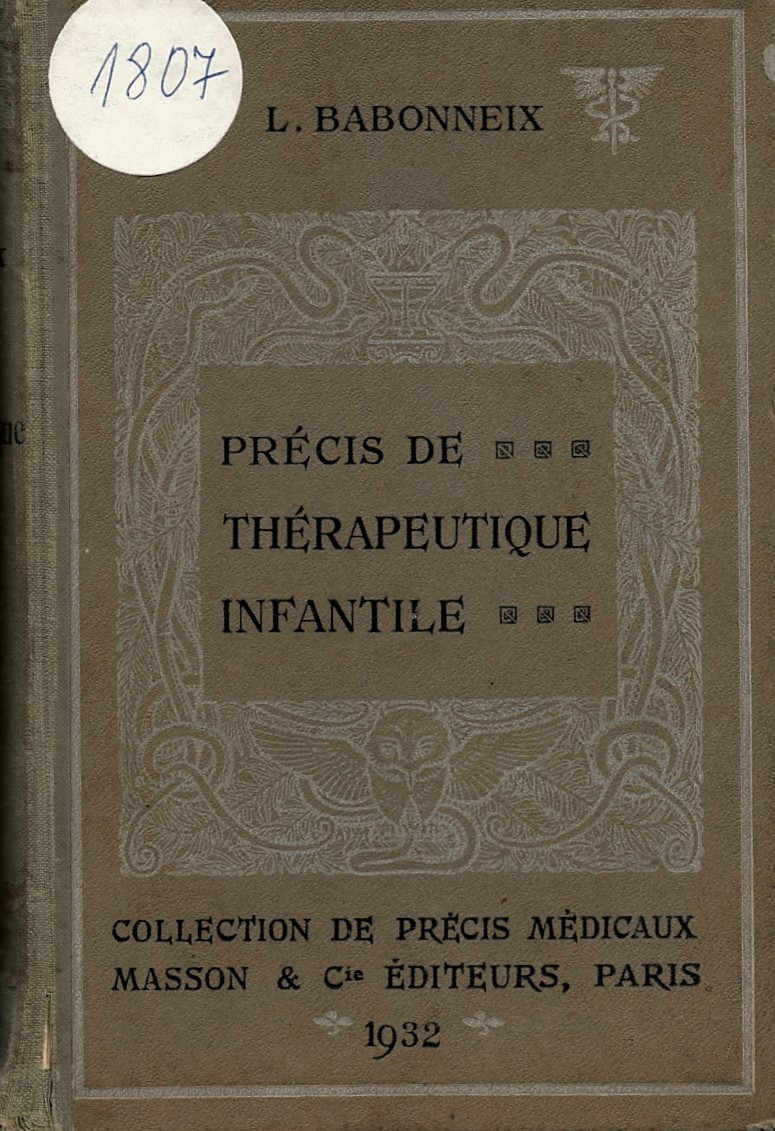  Precis de therapeutique infantile