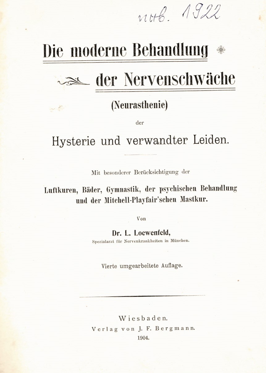  Die moderne Behandlung der Nervenschwache
