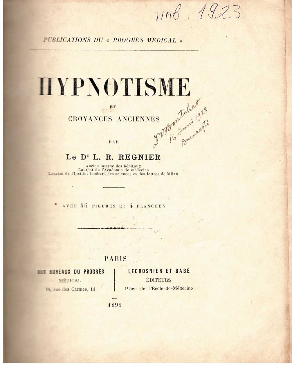  Hypnotisme et croyances anciennes
