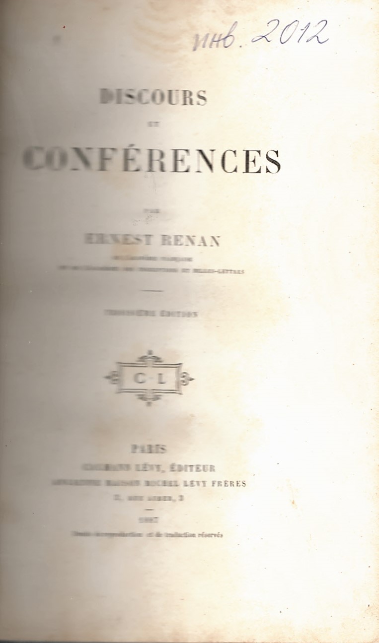  Discours et conferences