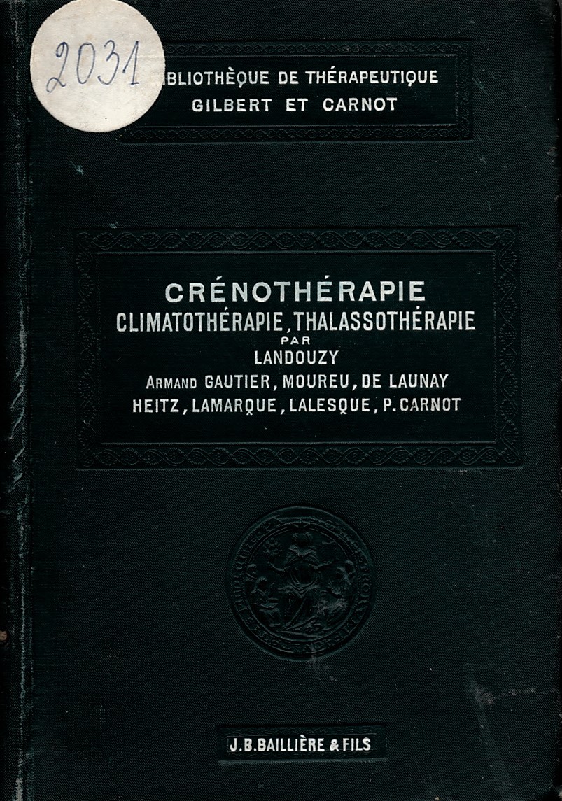  Crenotherapie, climatotherapie, thalassotherapie