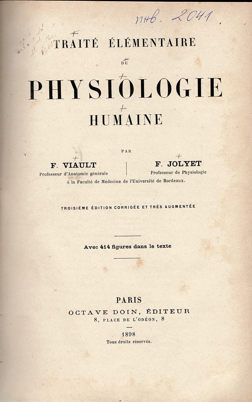  Traite elementaire de physiologie humaine