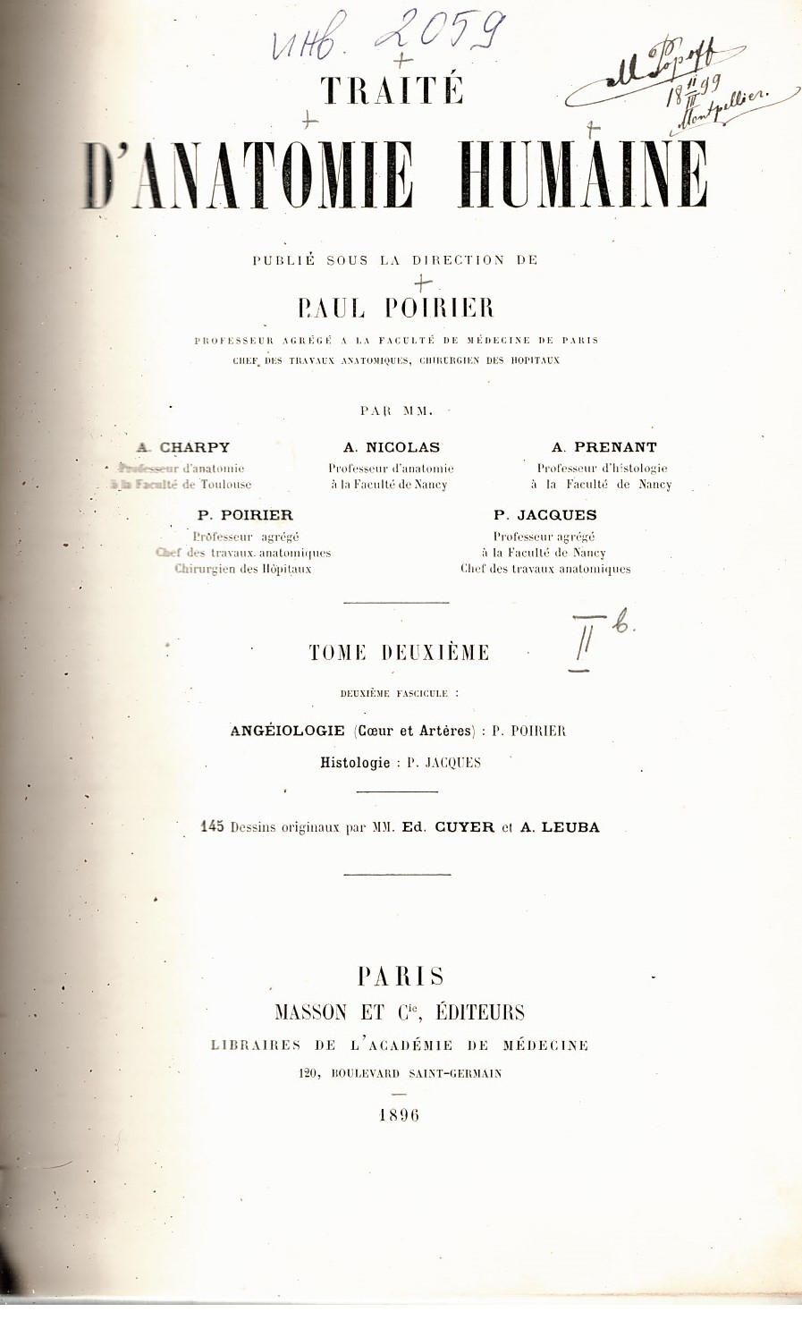  Traite d'anatomie humaine, tome 2b