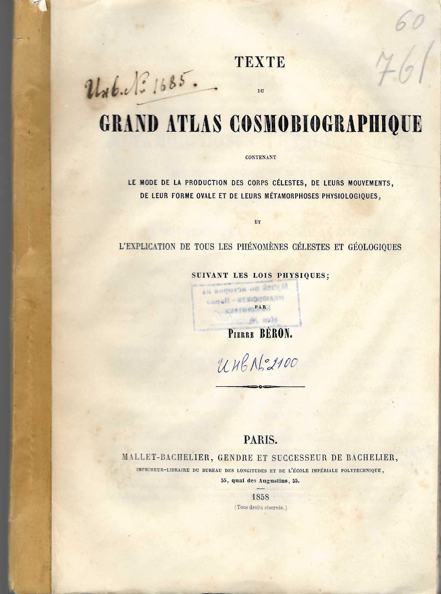  Texte du grand atlas cosmobiographique