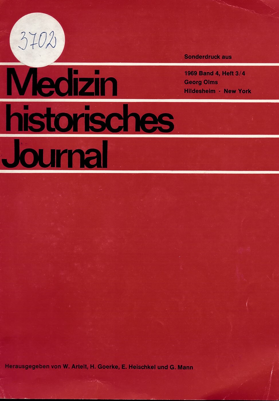  Medizin historisches journal