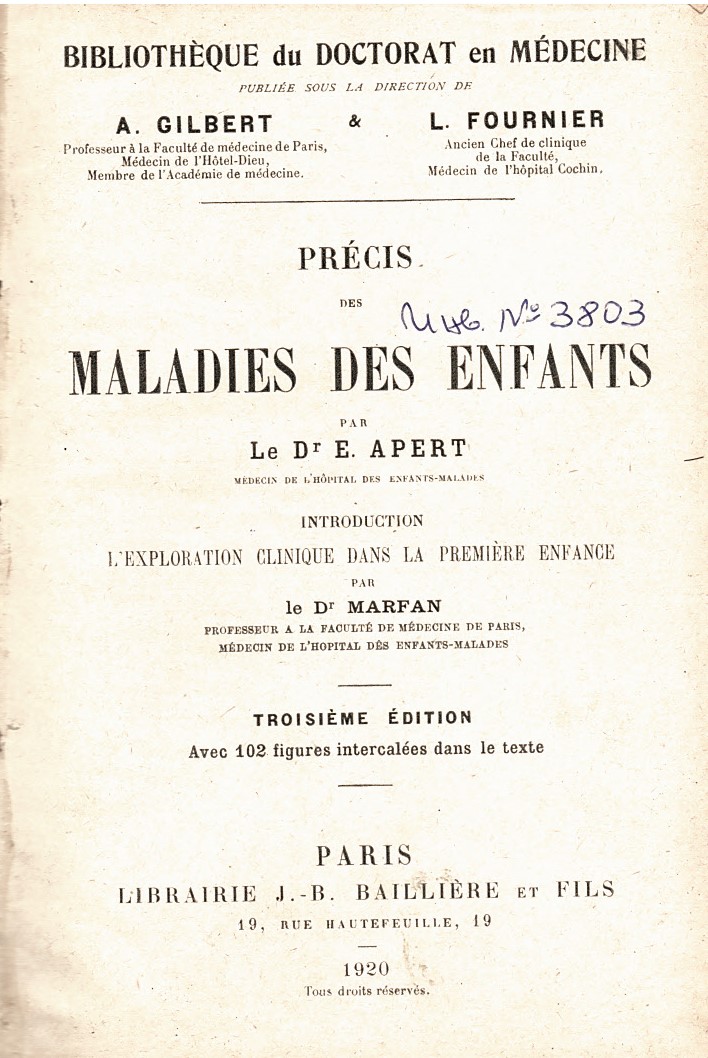  Precis des Maladies des enfants