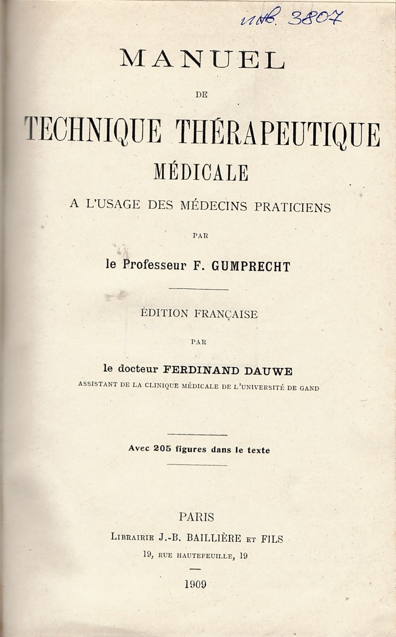  Manuel de techniquetherapeutique madicale