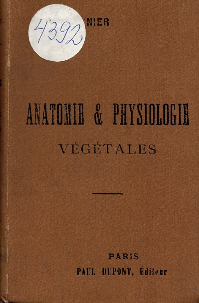  ANATOMIE ET PHYSIOLOGIE VEGETALES