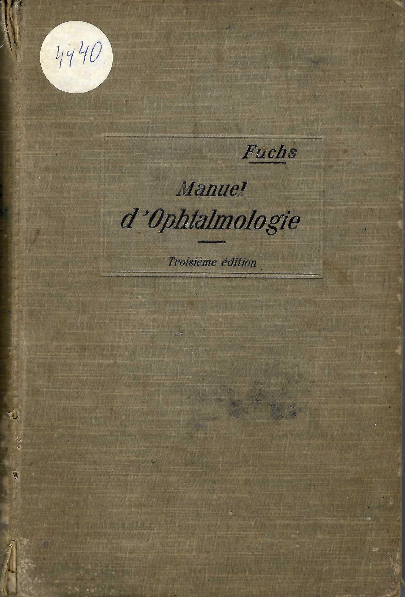  Manual d' ophthalmology
