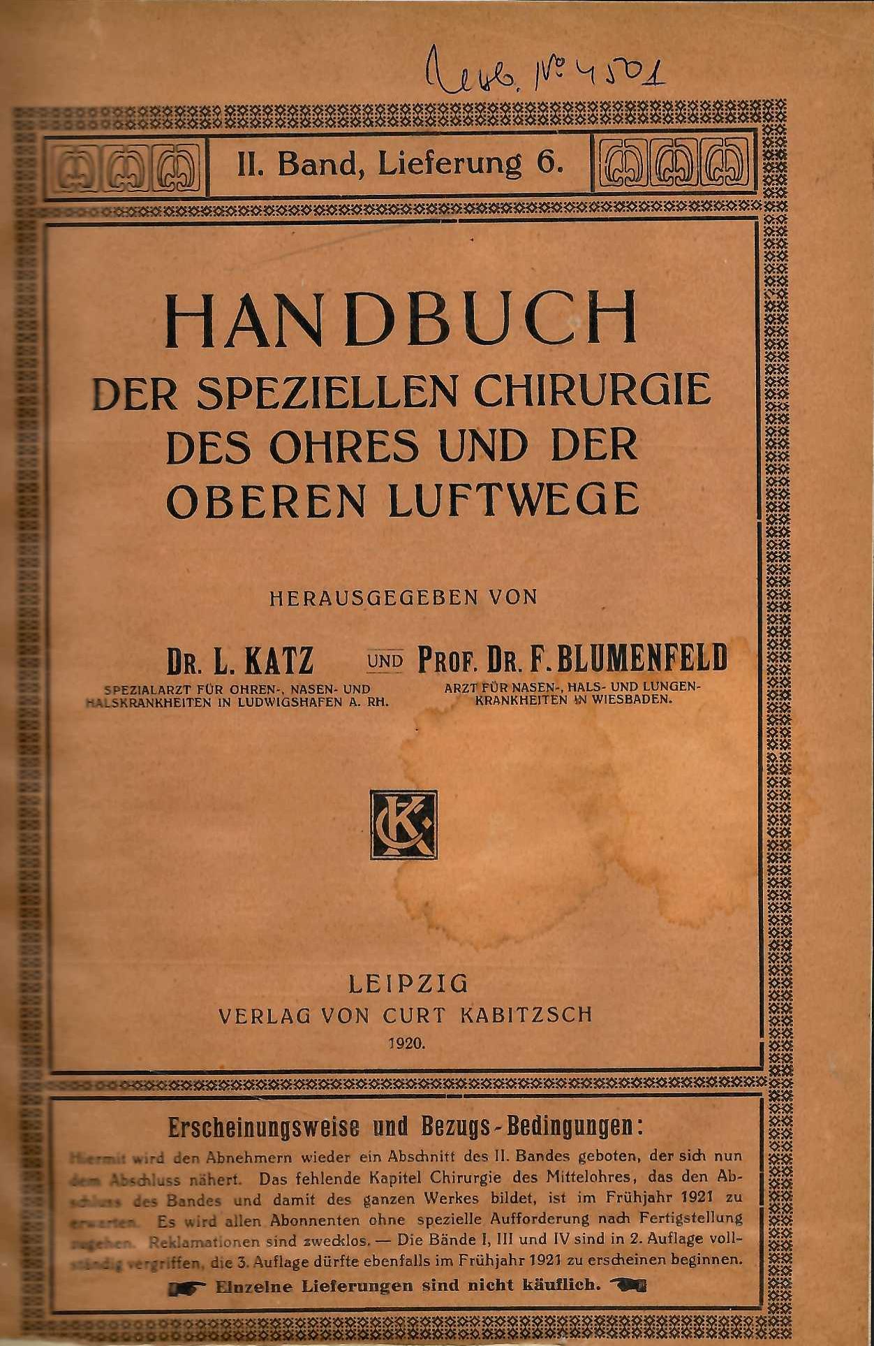   Handbuch der speciellen chirurgie des ohres  und der oberen  Luftwege  - b. II, 2, 