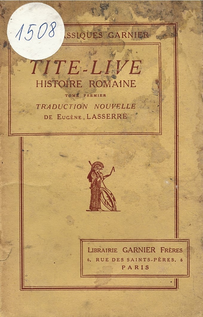  Histoire Romaine. Traduction nouvelle de Eugène Lasserre, tome Premier
