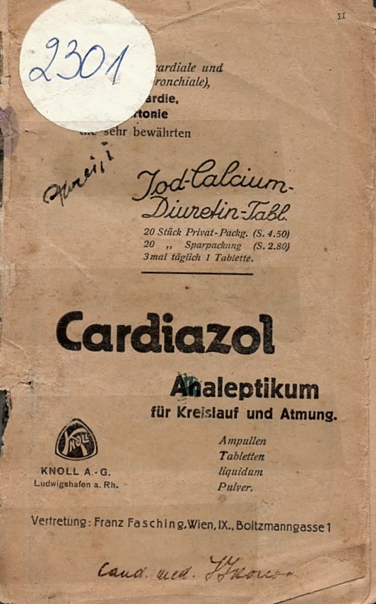  Cardiazol Analeptikum fur Kreislauf und Atmung