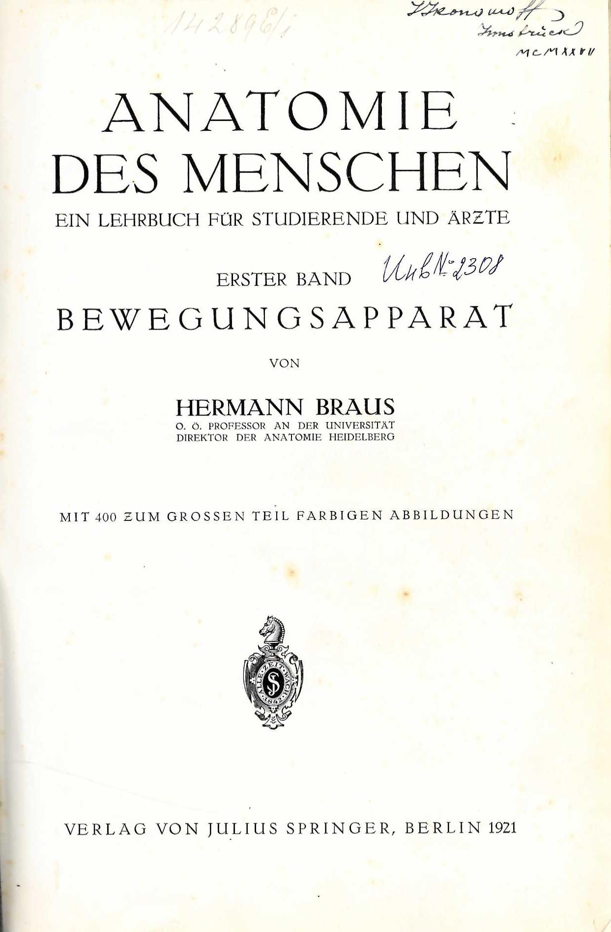  Anatomie des menschen, band 1: Bewegungsapparat