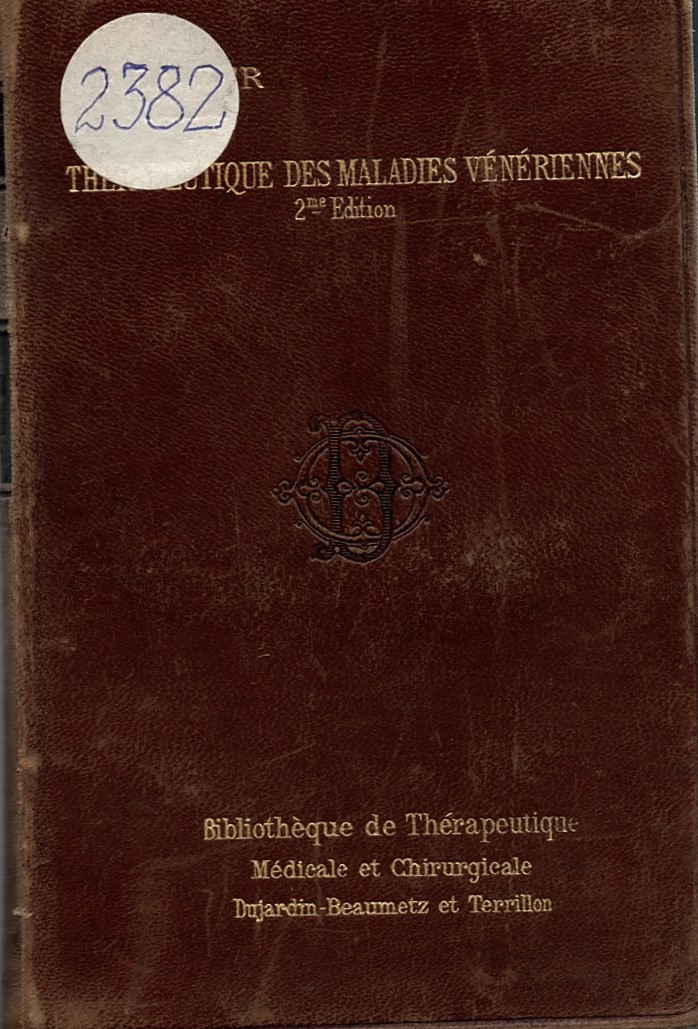  Therapeutique des maladies veneriennes