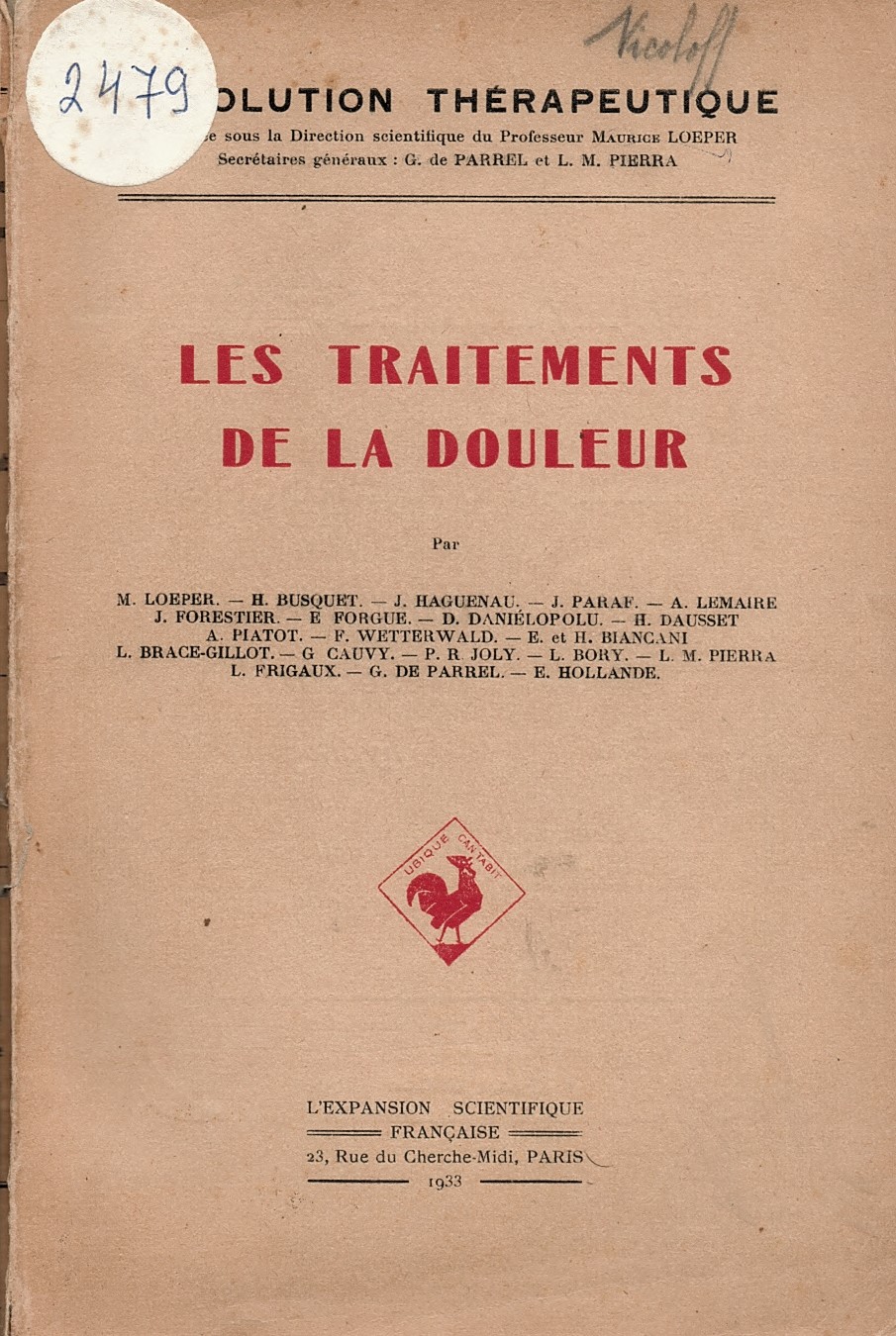  Les traitements de la douleur