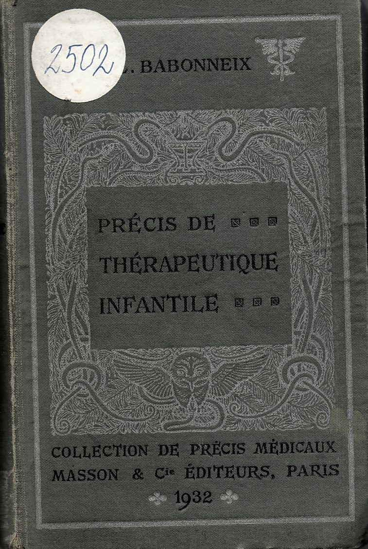  Precis de therapeutique infantile