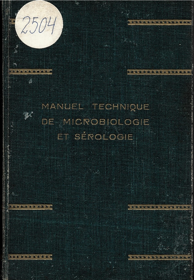  Manuel technique de microbiologie et serologie