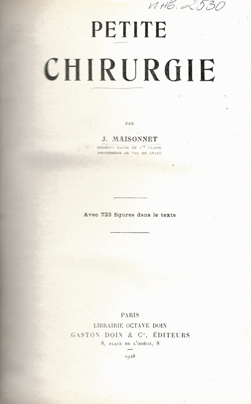  Petite chirurgie