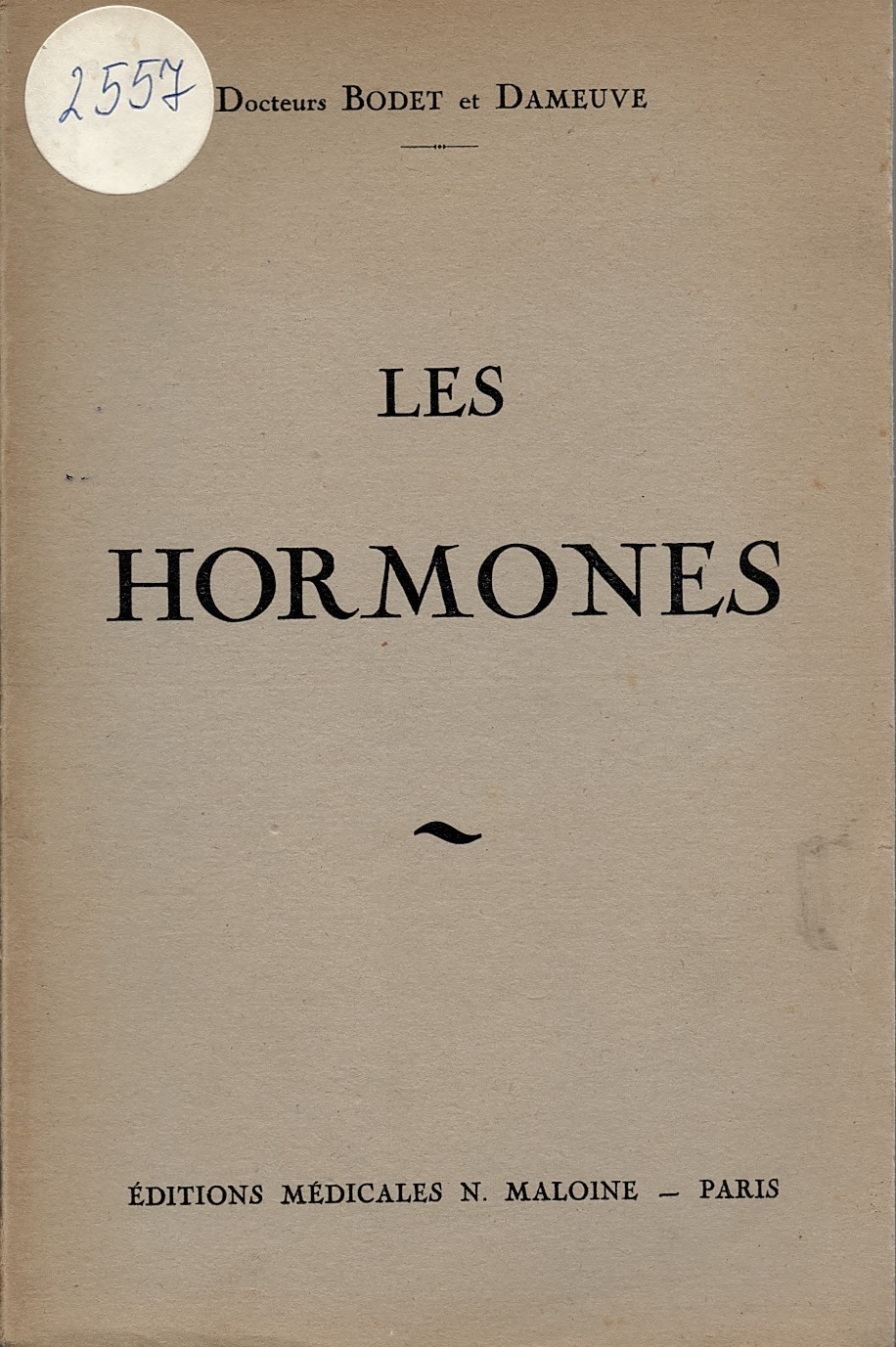  Les hormones