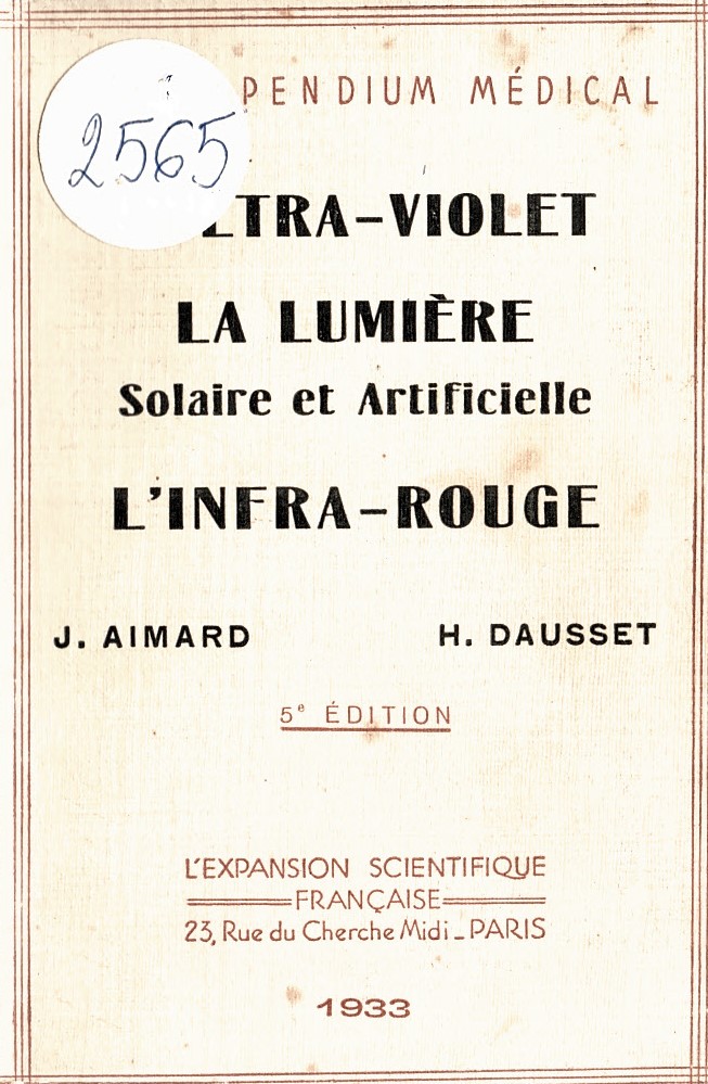   L’ultra – violet la lumiere Solaire et Artificielle l’infra- rouge