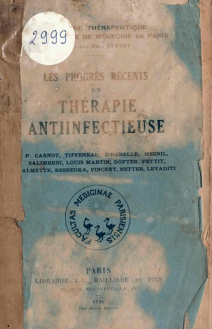   Les progres recents en therapie antiinfectieuse. 