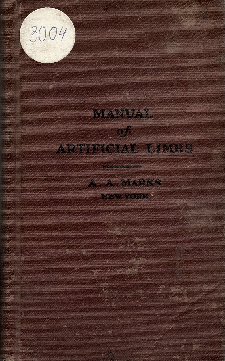  Manual of artificial limbs