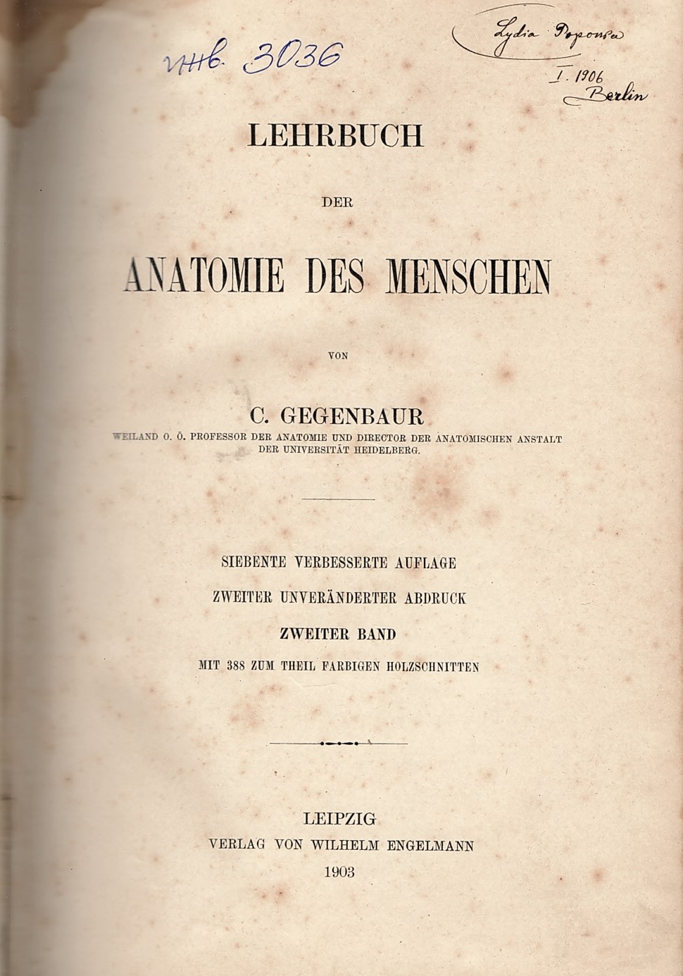   Lehrbuch der anatomie des menschen