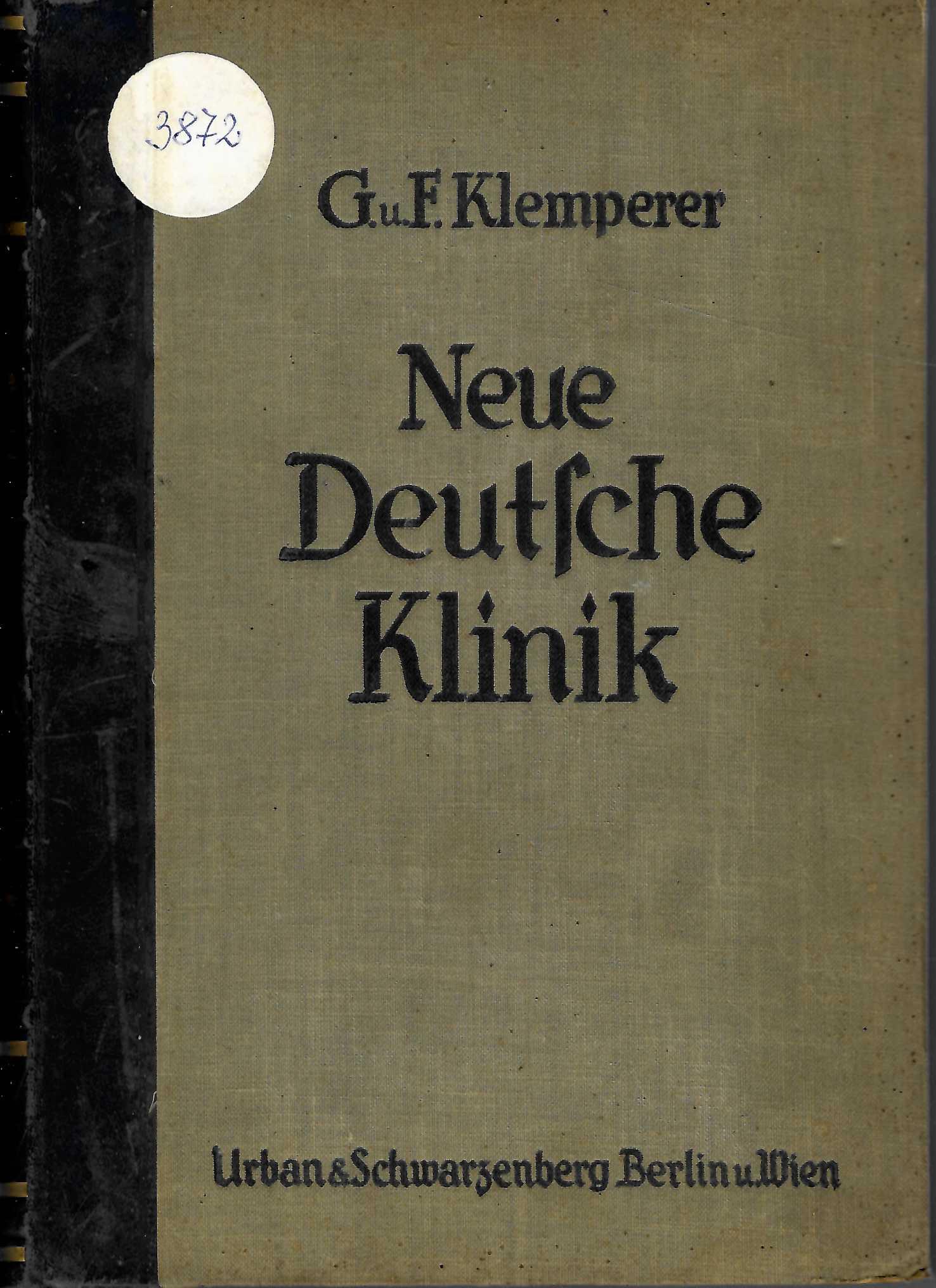  Neue Deutsche klinik, t. I