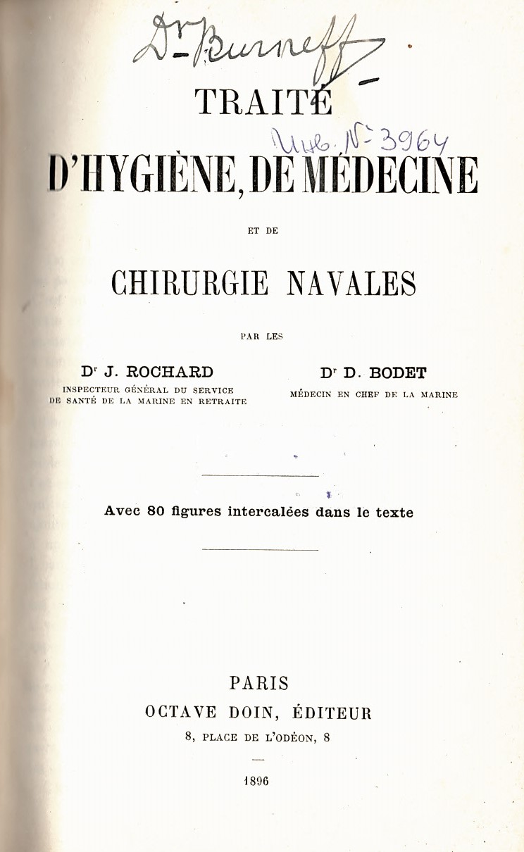  Traite d’hygiene de medecine et de chirurgie navales