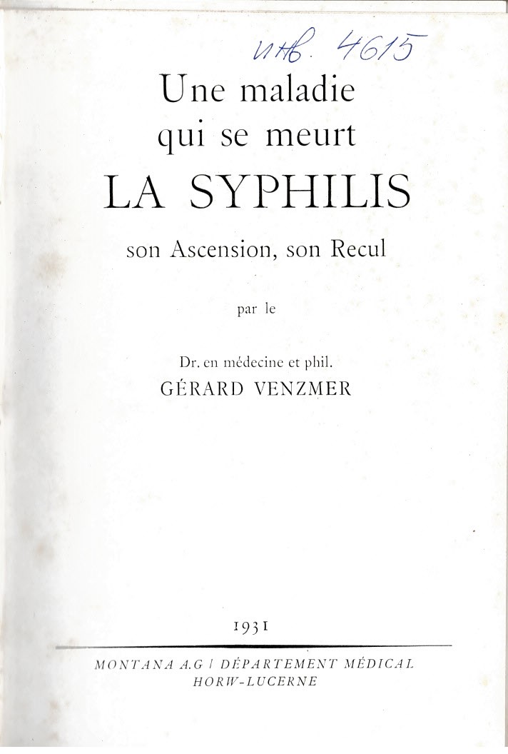  Une maladie quise meurt la siphilis.